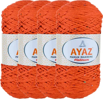 4x250g Garn Pamuk Makreme Platinum orange