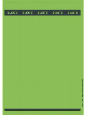 Produktbild von LEITZ Ordnerrücken Etikett 39 x 285 mm lang schmal grün 125 Etiketten