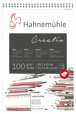 Produktbild von Skizzenblock Creativ, 29,7x42cm, Spiralblock