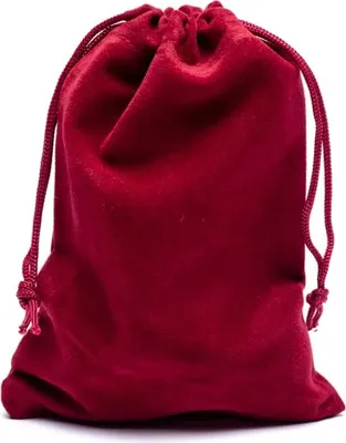 Zdjęcie produktu dla Aksamitna torba na prezenty Bordeaux S - opakowanie 10 szt. - 10x14cm