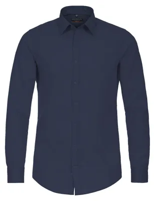 Produktbild von Redmond - Slim Fit - Herren Langarm Hemd in verschiedenen Farben, (140130), Größe:XS, Farbe:Blau(19)