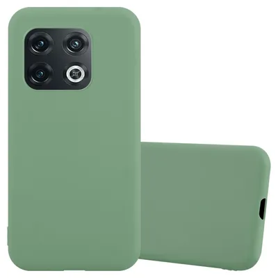 Produktbild von Cadorabo Hülle für OnePlus 10 PRO 5G Schutzhülle in Grün Handyhülle TPU Silikon Etui Case Cover