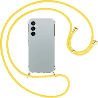 Produktbild von Handykette Backcover-Schutzhülle mit Band (Metall goldfarben) für Samsung Galaxy A54 5G (6.4'') - gelb