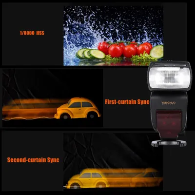 Obrázok produktu pre YONGNUO YN685 i-TTL HSS 1/8000 s GN60 2,4 GHz bezdrôtový blesk Speedlite pre digitálne zrkadlovky Nikon D750, D810, D7200, D610, D7000, D5500, D5200, D5300, D3300 a D3200
