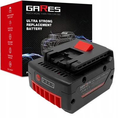 Zdjęcie produktu dla GARES Akumulator Bateria do Bosch 2607336077 GSB 14-2-LI BAT607G | 14,4V 5,2Ah | Seria Wzmocniona High-Performance | Wysoka Moc