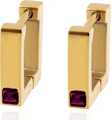 Image de Boucles d'oreilles MA-21758 Doré/Rose - Élégance KP21758