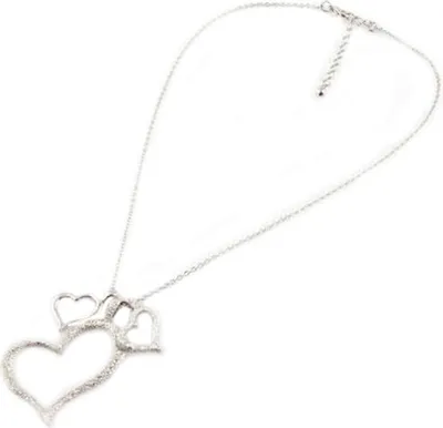 Produktbild von Damenmode Drei Herz Liebe Anhänger Kette Halskette Hochzeit Geburtstag Schmuck