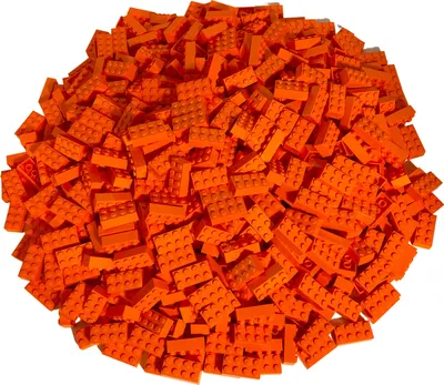 Produktbild von LEGO® 2x4 Steine Bausteine Orange - 3001 NEU! Menge 50x