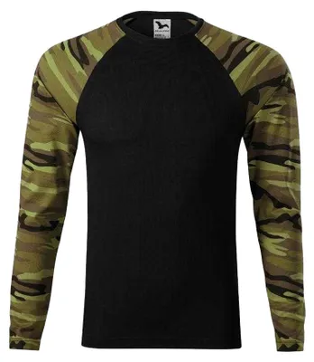 Produktbild von Malfini - T-Shirt für Herren, Langärmlig PP11378 (XS) (Grün/Schwarz)