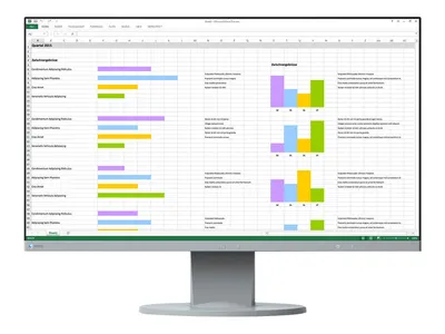 Produktbild von EIZO FlexScan EV2450-GY, 60,5 cm (23.8"), 1920 x 1080 Pixel, Full HD, LED, 5 ms, Grau