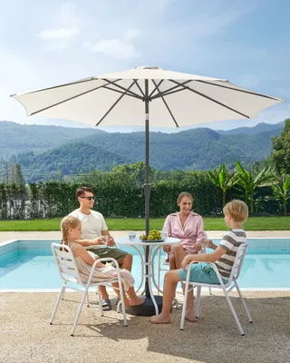 Produktbild von SONGMICS Sonnenschirm Ø300 cm UPF 50+, beidseitig um 30° knickbar Sonnenschutz