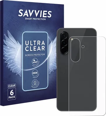 Produktbild von 6x Für Samsung Galaxy A36 5G (Rückseite) Schutzfolie Savvies Displayschutz Display Schutz Folie Klar Transparent