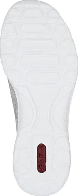 Produktbild von Rieker Damen Sneaker farbenfroh Gummizug Textil leicht flexibel rutschfest L3252, Größe:37 EU, Farbe:Gold