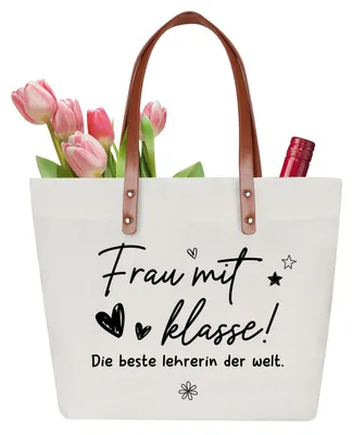 Produktbild von Einkaufstasche aus Baumwolle – mit Tragegriff