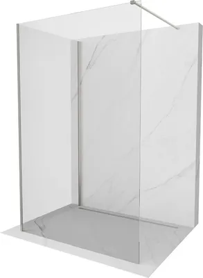 Zdjęcie produktu dla Mexen Kioto ścianka prysznicowa Walk-in 110 x 110 cm, transparent, nikiel szczotkowany - 800-110-212-97-00-110