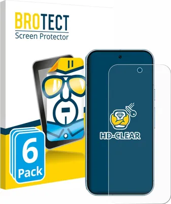 Produktbild von 6x Für Google Pixel 9 (case-friendly) Schutzfolie BROTECT Displayschutz Display Schutz Folie Klar Transparent