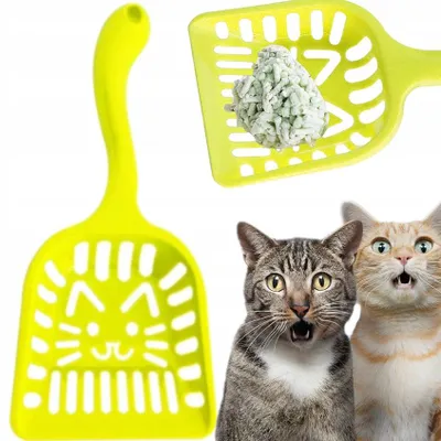 Produktbild von Große Katzentoiletten-Schaufel für Katzenstreu