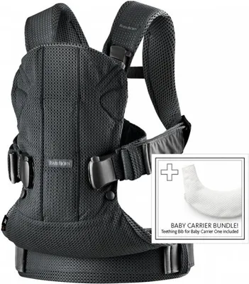 Produktbild von BabyBjörn Baby Carrier One (2018) Bündel Schwarz - Baumwollmischung