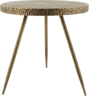 Produktbild von Beistelltisch - Ø45x45 cm - Stahl - Gold/Kupfer