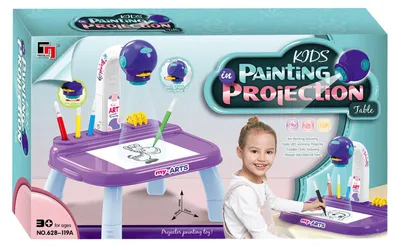 Zdjęcie produktu dla Fioletowy stolik do projekcji znaków