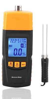 Obrázek produktu pro Digitální měřič vlhkosti dřeva - Nastavitelný měřič vlhkosti - LCD displej - Měřicí rozsah 2-70%
