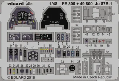 Produktbild von Eduard Accessories 49800 - 1:48 Ju 87B-1 for Airfix - Neu