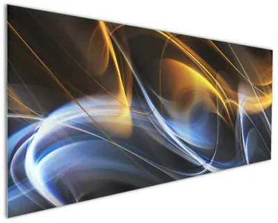 Produktbild von Wallario Küchenrückwand aus Glas, Größe: 125 x 50 cm, Motiv: Abstraktes Design | Spritzschutz | abwischbar | pflegeleicht | in
