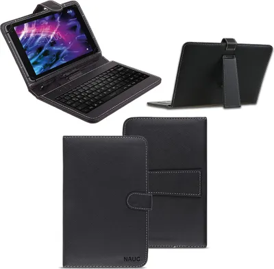 Produktbild von Tastatur Tasche für Medion Lifetab S10351 S10352 Keyboard USB Hülle QWERTZ Cover