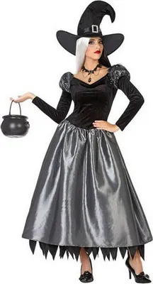Produktbild von Verkleidung für Erwachsene Hexe Bunt (2 Stücke) (2 Stück) (2 pcs) - XL
