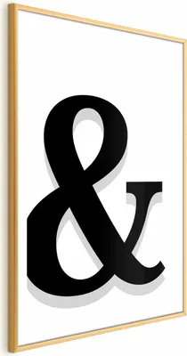 Produktbild von Posterpapier Poster - Decorative Letter 21x30 cm Text m-A-0859-ao-a