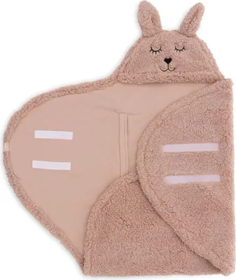 Produktbild von Jollein-Einschlagdecke für Babyschale Bunny - Wild Rose-Rosa