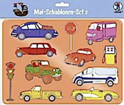 Produktbild von Mal-Schablonen-Set 1 ("Jungen")