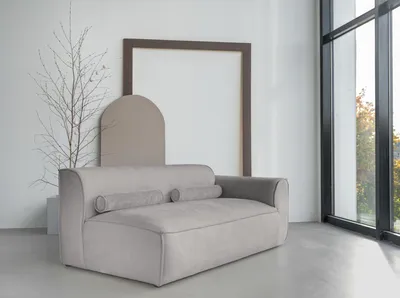 Produktbild von MIUFORM Flex Felix - 2-Sitzer-Sitzelement für Modulsofas Armlehne RECHTS - 172x96cm - Grau - Modulsofa Couch