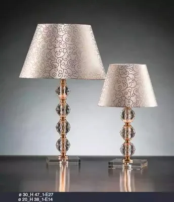 Image de Lampe de table style Art déco Lampe de table Lampe de cristal Nouveau
