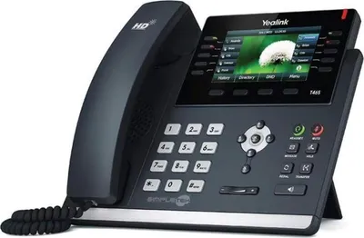 Zdjęcie produktu dla Yealink SIP-T46S, IP Phone, Czarny, Zestaw słuchawkowy przewodowy, Biurko / Ściana, In-band, Poza pasmem, SIP info, 16 linii