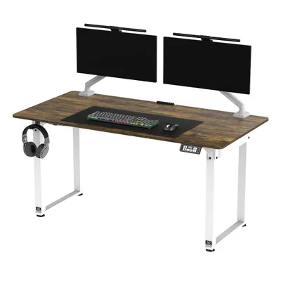 Immagine prodotto di ULTRADESK UPLIFT Scrivania elettrica regolabile 160×75 cm, 72–118 cm, bianco-marrone