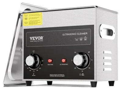 Obrázek produktu pro VEVOR 3L ultrazvuková čistička s časovačem ohřevu a košem profesionální digitální sonický kavitační stroj, 120 W čisticí stroj na hodinky brýle mince kovové části nástroje stříbro