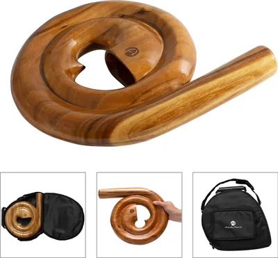 Immagine prodotto di Didgeridoo a spirale - modello compatto con sacca rivestita