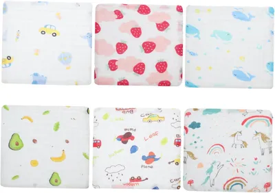 Produktbild von 6stücke Baumwolle Gesichtstuch für Neugeborene Säuglingshandtuch Stillhandtücher Babyhandtuch aus Baumwolle für Zarte Haut