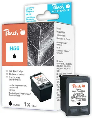 Immagine prodotto di Testina di stampa Peach PI300-12 HP NR.56 C6656AE nero Comp.