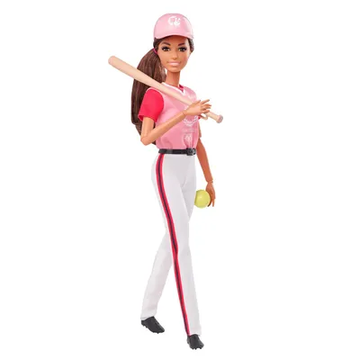 Immagine prodotto di Barbie Professioni Sportive Softball Baseball Bambola, regalo e giocattolo da 3 anni
