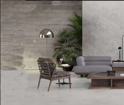 Zdjęcie produktu dla Nowoczesny zestaw do salonu narożnik sofa w kształcie litery L fotel ze stolikiem kawowym design