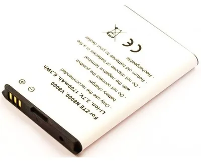 Produktbild von Akku für Zte Li3719T42P3h644161 Li-Ion 3,7 Volt 1700 mAh weiß.