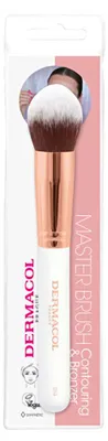 Immagine prodotto di Pennello cosmetico per cipria e contorno con custodia in oro rosa D53