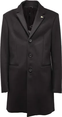 Zdjęcie produktu dla 4031AP cappotto uomo PATRIZIA PEPE męski płaszcz wełniany czarny