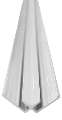 Image de Profilé angle 90° intérieur 255 cm pour panneau VIPANEL 3 mm - Blanc