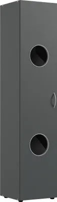 Produktbild von Mehrzweckschrank >MULTIRAUMKONZEPT< in Graphit - 40x185x40cm (BxHxT)