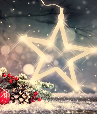 Image de Décoration de Noël LED Étoile Lune Cloche Renne Décoration de fenêtre Chaîne lumineuse Ventouse, Variante:Étoile