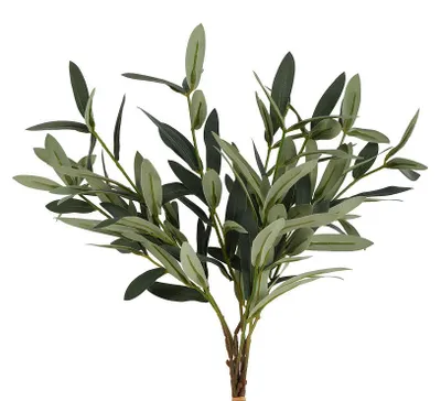 Image de Countryfield, plante artificielle olive, décoration verte, 34x38x47 cm