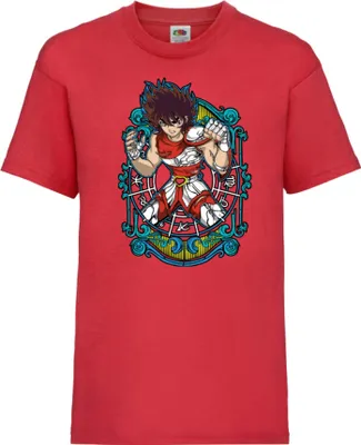 Produktbild von Kinder T-Shirt Japan Animation Manga Anime Comics Saint Anime Seiya Pegasus Var-011 Pegasus Knight, 3-4 Jahr - 104 / Rot